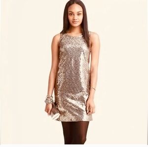 Banana Republic sequin dress SILVER & GOLD Short SLEEVELESS